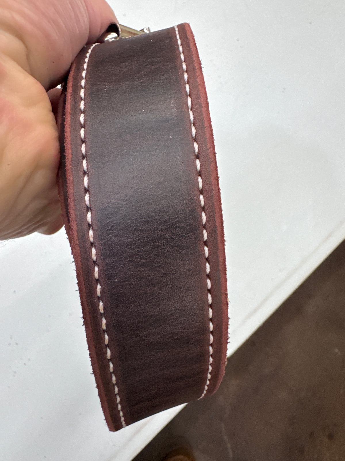 Maroon Latigo Thick Belt
