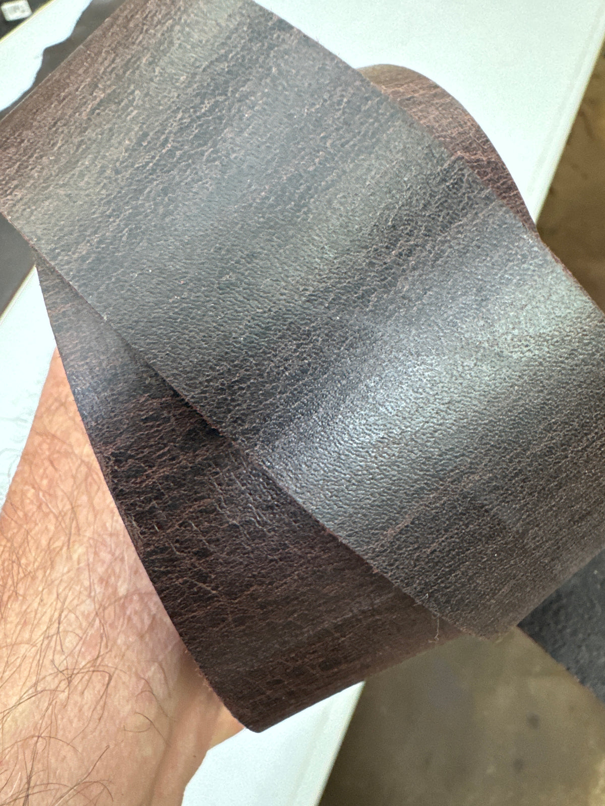 Maroon Latigo Thick Belt