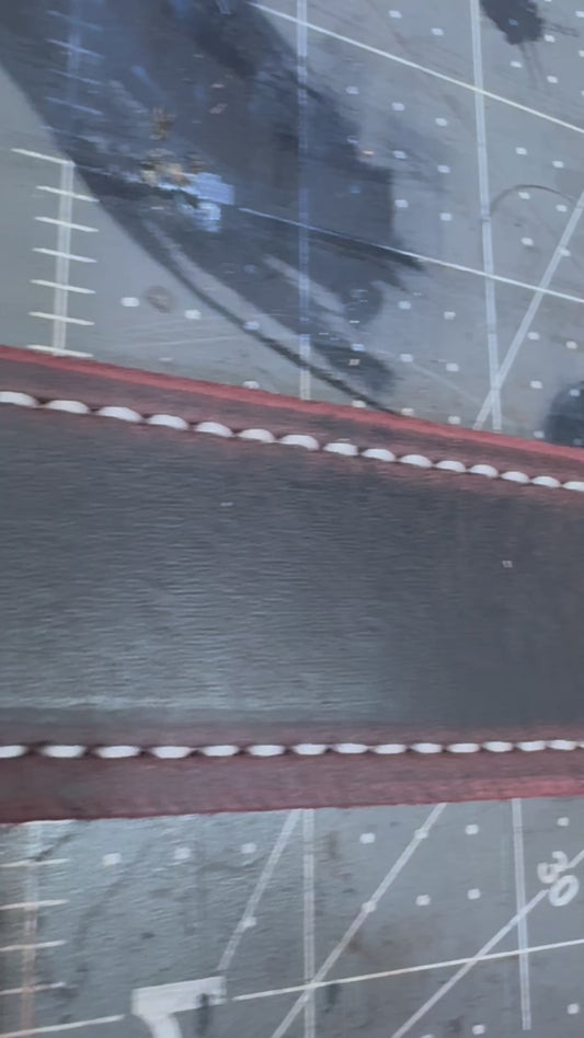 Maroon Latigo Thick Belt